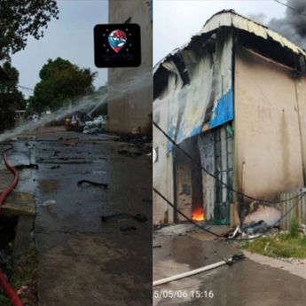 Gudang Produksi Styrofoam di Cikupa Dilalap Api, Pemadaman Masih Berlangsung