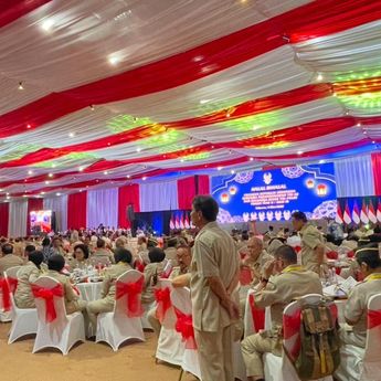 Prabowo Hadiri Halal Bi Halal Purnawirawan Angkatan Darat dan Keluarga Besar TNI-Polri