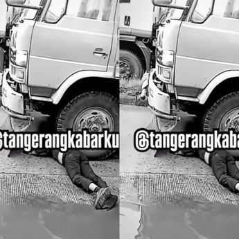 VIDEO: Ngerinya Pemotor Dilindas Truk Besar Sampai Tewas Mengenaskan