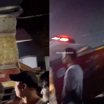 Mobil Boks Dihantam KRL di Bojong Gede, Jalur Kereta Citayam-Bogor Terganggu