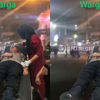 Kapolsek Belawan Terkena Lemparan Batu Saat Berusaha Lerai Tawuran di Medan