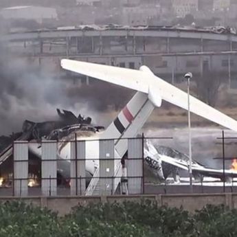 Bandara Sanaa Yaman Terbakar Akibat Serangan Israel, Seluruh Penerbangan Dibatalkan