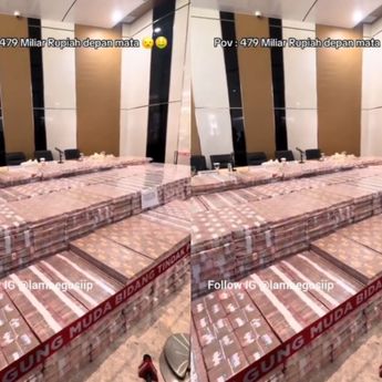 VIDEO: Begini Penampakan Tumpukan Duit Rp479 Miliar di Depan Mata Saat Disita Kejagung