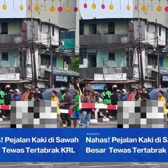 Pejalan Kaki Tewas Dihantam Kereta di Sawah Besar