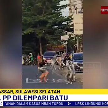 Bentrok Manusia Silver dan Satpol PP di Makassar, Batu dan Busur Panah Jadi Senjata