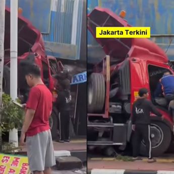 Truk BBM Pertamina Hantam Warung Bakso dan Toko Cat di Cakung, Lalu Lintas Macet Parah