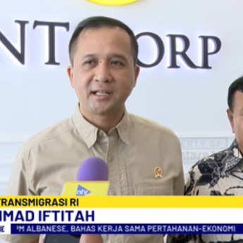 Menteri Transmigrasi Iftitah Kunjungi Nusantara TV, Bahas Kolaborasi Program Transmigrasi