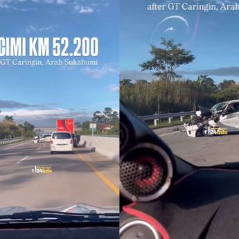 Kecelakaan Tol Bocimi, Honda Jazz Ringsek