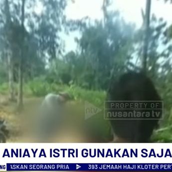 Cemburu, Suami di Muaro Jambi Aniaya Istri Pakai Sajam di Depan Umum