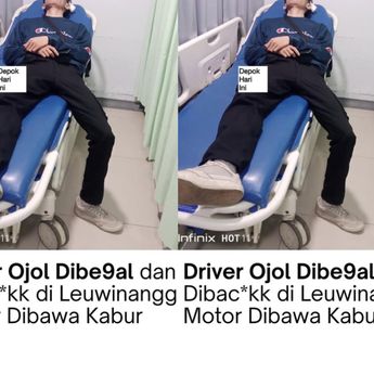 Driver Ojol Dibacok di Leuwinanggung, Motor Dirampas Orang Tak Dikenal