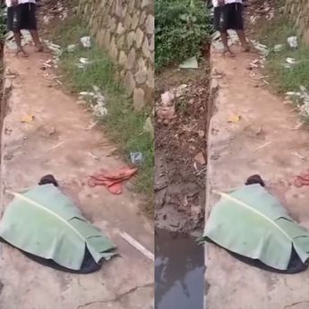 VIDEO: Mayat Bayi Ditemukan Tewas Mengenaskan di Bendungan Polor Kembangan, Ditutup Daun Pisang