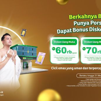 Cicil Emas di Pegadaian Dapat Diskon Uang Muka. Intip Caranya Disini!