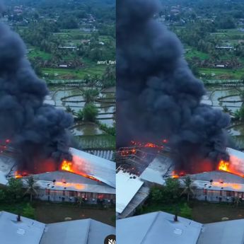 Kebakaran Hebat Hantam PT Mataram Tunggal Garmen (MTG) Sleman