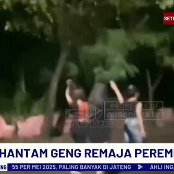 Viral! Geng Remaja Perempuan Tawuran di Semarang, Pria Hanya Menonton