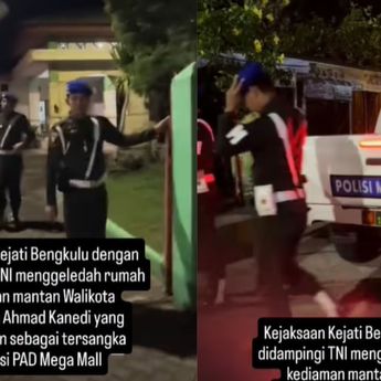 TNI Berseragam Lengkap Kawal Jaksa Geledah Aset Korupsi Eks Wali Kota Bengkulu