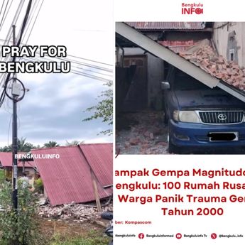 VIDEO: Penampakan Rumah-rumah Hancur Usai Bengkulu Dihantam Gempa Magnitudo 6,3