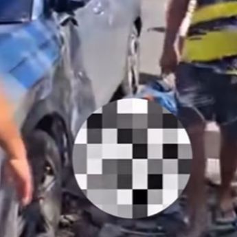 Pemotor Terkapar di Aspal Terlibat Tabrakan Mengerikan di Jalan Raya Bogor