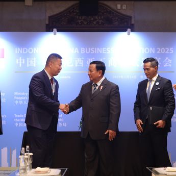 Presiden Prabowo Bersama Premier Li Qiang Hadiri Indonesia-China Business Reception 2025