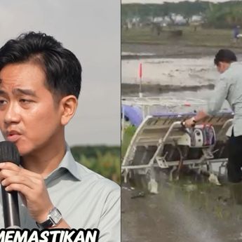 Gibran Dihujat Netizen Usai Tanam Padi Sambil Diinjek di Ngawi