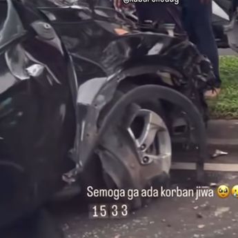 Kecelakaan Mengerikan di Graha Raya Tangsel, Mobil Hancur Berantakan