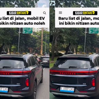 VIDEO: Penampakan Mobil Listrik Polytron Mengaspal di Jalan Raya