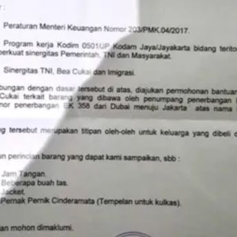 Viral Dandim Jakpus Bersurat Minta Barang Kiriman Lolos Bea Cukai, Ini Kata Kapendam Jaya