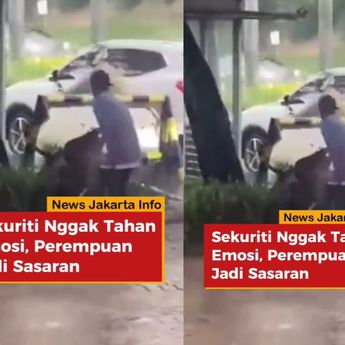 VIDEO: Sekuriti Pukuli Wanita Sampai Babak Belur di Serpong