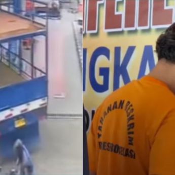 Pemotor yang Hajar Sopir Truk di Bekasi hingga Retak Punggung Jadi Tersangka
