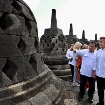 Fadli Zon Dampingi Presiden Prabowo Sambut Macron di Borobudur, Teken Kemitraan Budaya Strategis