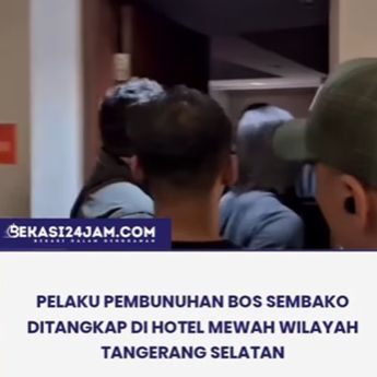 VIDEO: Penangkapan Pembunuh Bos Sembako Pondok Gede di Hotel Mewah