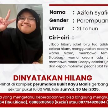 Gadis Muda di Bogor Hilang, Terakhir Pergi Naik Motor Bawa Tas