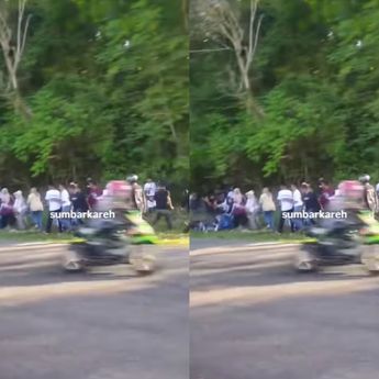 VIDEO: Balapan Motor Hantam Penonton, Sampai Jatuh Korban di Sawahlunto
