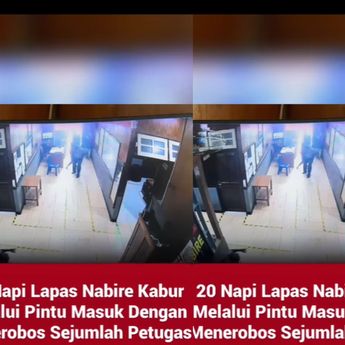 20 Napi Kabur Terobos Pintu Masuk Lapas Nabire