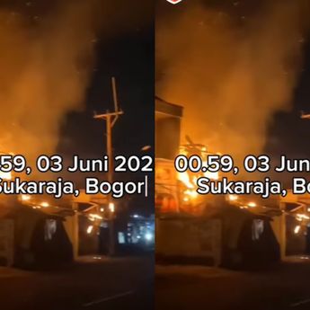 VIDEO: Rumah di Sukaraja Bogor Terbakar Hebat