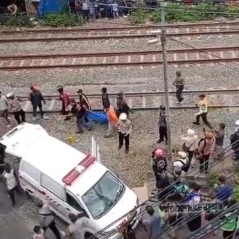 Calon Penumpang Tewas Mengenaskan Tertabrak Kereta di Cimahi