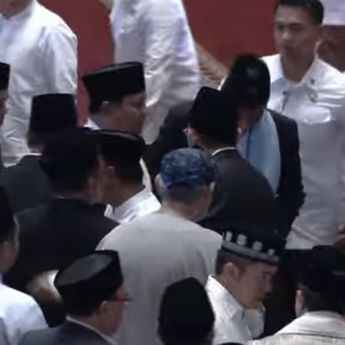 Prabowo, JK, Puan dan Menteri Salat Id di Istiqlal