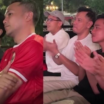 Gibran Tiba-tiba Ikut Nobar Timnas Indonesia vs China di Balai Kota Surakarta