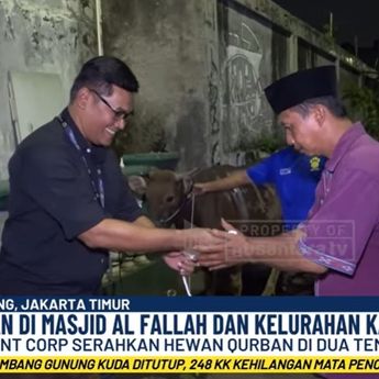 NT Corporation Serahkan Hewan Kurban di Masjid Al-Falah dan Kelurahan Kayu Putih