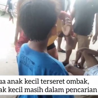 Dua Anak Terseret Ombak di Pantai Anyer, 1 Masih Hilang