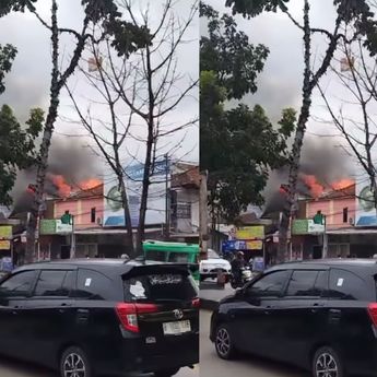 Kebakaran Melanda Rumah Warga Cipacing Jatinangor, Api Menyambar Bangunan Lain