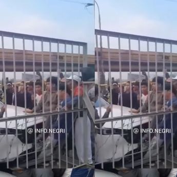 Tega! Anggota DPRD Kota Cilegon Diduga Tabrak Buruh Saat Unjuk Rasa