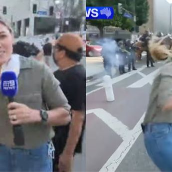 Jurnalis Kena Tembak Peluru Karet Saat Meliput Demo Imigrasi di California