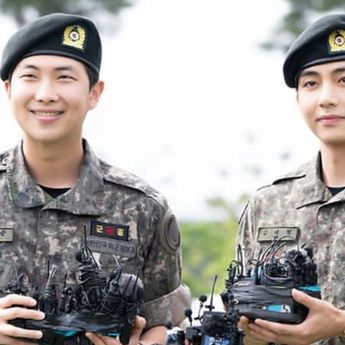 Selesai Wamil, RM dan V BTS: Kami Akan Kembali ke Panggung
