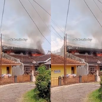 Rumah Warga di Cimahpar Kebakaran Hebat