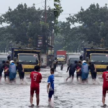 VIDEO: Jalan Kopo Bandung Diterjang Banjir