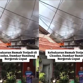 Rumah Warga Cicadas Bandung Kebakaran Hebat 