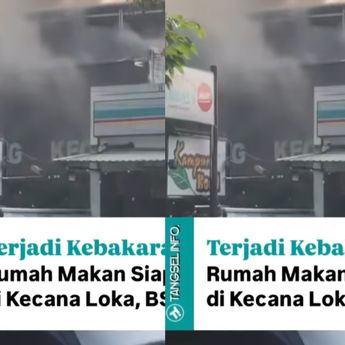 Warung Makan Kampung Kecil di Kencana Loka BSD Terbakar Hebat Pagi Ini