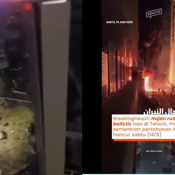 VIDEO: Hancurnya Tel Aviv Usai Dibombardir 150 Rudal Iran