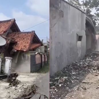 Tanah Bergerak Rusak Puluhan Rumah di Purwakarta, 250 Warga Mengungsi