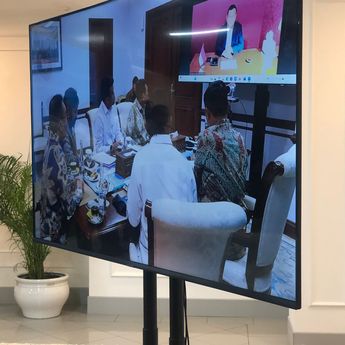 Momen Prabowo Pimpin Rapat 4 Pulau di Tengah Lawatan ke Rusia